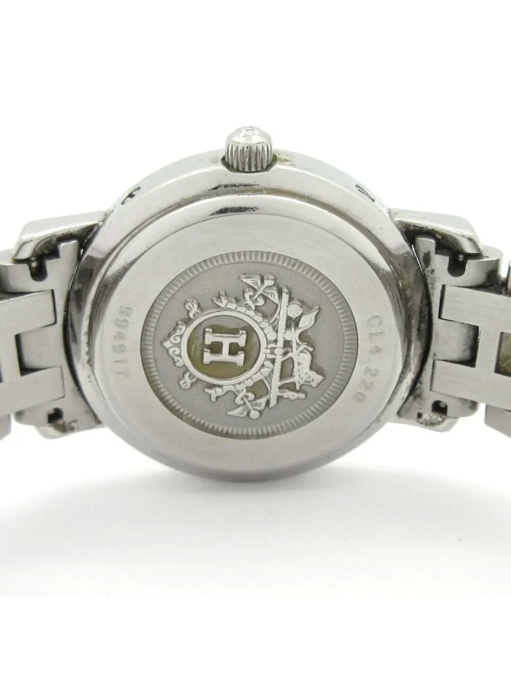 Hermes Watch Clipper White